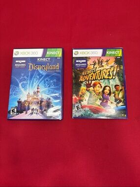 XBox 360 Kinect Games Bundle - Disneyland Adventures & Kinect Adventures